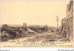 ABOP2-80-0175 - ALBERT - Entrée De La Ville Par Le Faubourg De Doullens - Albert