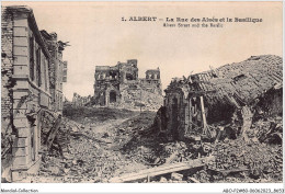 ABOP2-80-0152 - ALBERT - La Rue Des Aisées Et La Basilique - Albert