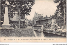 ABOP2-80-0105 - ABBEVILLE - Rue Saint-Jean-des-Prés Et Monument Du Chevalier De La Barre - Abbeville