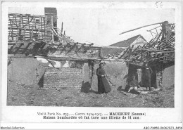 ABOP1-80-0053 - Guerre 1914-1915 - Maucourt - Maison Bombardée Ou Fut Tuée Une Fillette De 11 Ans - Other & Unclassified