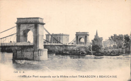 13-BEAUCAIRE-PONT SUSPENDU-N°395-E/0357 - Sonstige & Ohne Zuordnung