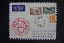 FRANCE  - Traversée De L'Atlantique Sur Enveloppe De Paris Pour Fort De France En 1937  - L 152542 - 1927-1959 Covers & Documents