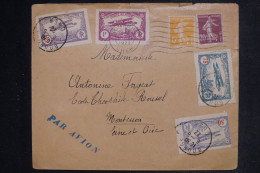 FRANCE  - Vignettes Du Meeting Aérien De Bourges Sur Enveloppe Pour Montesson En 1922 Par Avion  - L 152543 - 1927-1959 Lettres & Documents