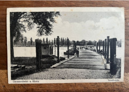 Germersheim A. Rhein - Schiffbrücke - Gelauffen Den 3.3.1916 - Germersheim