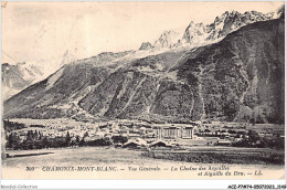 ACZP7-74-0579 - CHAMONIX-MONT-BLANC - Vue Générale - La Chaine Des Aiguilles Et Aiguille Du Dru - Chamonix-Mont-Blanc