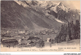 ACZP7-74-0553 - CHAMONIX - Vue Générale Et Le Mont-blanc - Chamonix-Mont-Blanc