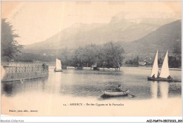 ACZP6-74-0499 - ANNECY - Ile Des Cygnes Et Le Parmelan - Annecy