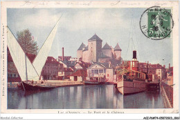 ACZP6-74-0535 - Lac D'ANNECY - Le Port Et Le Château - Annecy