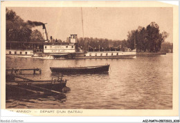 ACZP6-74-0524 - ANNECY - Départ D'un Bateau - Annecy