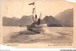 ACZP6-74-0527 - Lac D'ANNECY - Bateau Quittant Le Port De Talloires  - Annecy