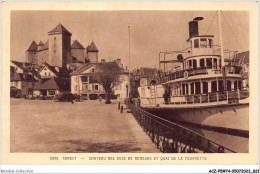 ACZP5-74-0414 - ANNECY - Château Des Ducs De Nemours Et Quai De La Tournette - Annecy