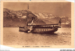 ACZP5-74-0373 - ANNECY - Le Bateau - Ville D'annecy - Annecy