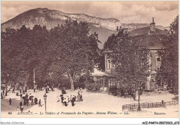 ACZP4-74-0339 - ANNECY - Le Théatre Et Promenade Du Paquier - Avenue Wilson - Annecy