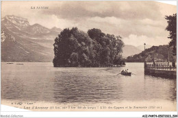 ACZP4-74-0300 - Lac D'ANNECY - L'ile Des Cygnes Et La Tournette - Annecy