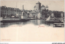 ACZP3-74-0225 - ANNECY - Le Port Et Le Château - Annecy