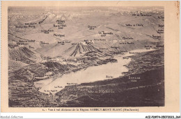 ACZP2-74-0184 - Vue à Vol D'oiseau De La Région ANNECY-MONT-BLANC  - Annecy