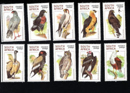 2035019057 1998 SCOTT 1065 1074 (XX)  POSTFRIS MINT NEVER HINGED -  FAUNA -  BIRDS  - SOUTH AFRICAN RAPTORS - Unused Stamps