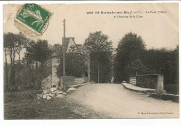SAINT GERMAIN SUR ILLE. Le Pont, L' Hôtel Et L' Avenue De La Gare. - Other & Unclassified