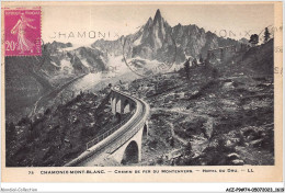 ACZP9-74-0814 - CHAMONIX-MONT-BLANC - Chemin De Fer Du Montenvers - Hotel Du Dru - Chamonix-Mont-Blanc