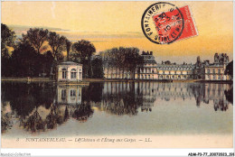 ADMP3-77-0273 - FONTAINEBLEAU - Le Château Et L'étang Aux Carpes  - Fontainebleau