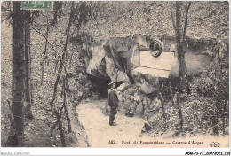 ADMP3-77-0255 - FORET DE FONTAINEBLEAU - Caverne D'augas  - Fontainebleau