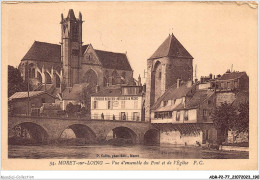 ADRP2-77-0189 - MORET-SUR-LOING - Vue D'ensemble Du Pont Et De L'église - Moret Sur Loing