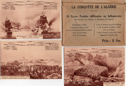 La Conquête De L ' Algérie - 10 CPA En Héliogravure ( Y Compris Enveloppe D' Origine) - Other Wars