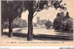 ADRP4-77-0362 - MEAUX - Promenade Des Trinitaires - Vuer Sur La Marne Et La Cathédrale - Meaux