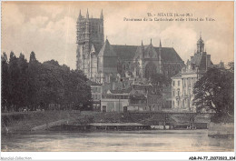 ADRP4-77-0353 - MEAUX - Panorama De La Cathédrale Et De L'hôtel De Ville - Meaux