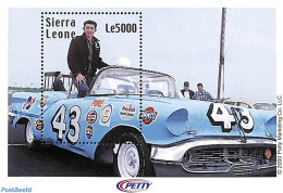 Sierra Leone 2000 Richard Petty S/s, Mint NH, Sport - Transport - Autosports - Automobiles - Coches