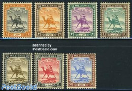 Sudan 1921 Definitives 7v, Unused (hinged), Nature - Animals (others & Mixed) - Camels - Sudan (1954-...)