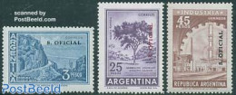 Argentina 1967 On Service 3v, Mint NH, Nature - Various - Trees & Forests - Industry - Sonstige & Ohne Zuordnung