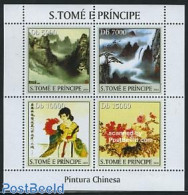 Sao Tome/Principe 2006 Chinese Paintings 4v M/s, Mint NH, Art - Paintings - Sao Tomé Y Príncipe