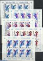 Russia, Soviet Union 1988 Olympic Winter Games 5 M/s, Mint NH, Sport - Olympic Winter Games - Ungebraucht