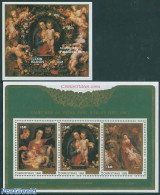 Cook Islands 1986 Christmas, Rubens 2 S/s, Mint NH, Religion - Christmas - Art - Paintings - Rubens - Weihnachten