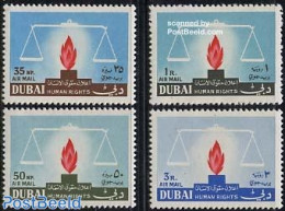 Dubai 1964 Human Rights 4v, Mint NH, History - Human Rights - Dubai