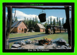 ST-FÉLICIEN, QUÉBEC - ZOO DE ST-FÉLICIEN, LAC ST-JEAN - TRAIN GRILLAGÉ PARC DES SENTIERS DE LA NATURE - CIRCULÉE 1966 - - Otros & Sin Clasificación