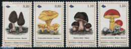 Bosnia Herzegovina 1998 Eatable Mushrooms 4v, Mint NH, Nature - Mushrooms - Hongos