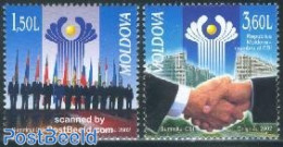 Moldova 2002 CIS Membership 2v, Mint NH, History - History - Other & Unclassified