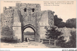 ADTP1-77-0083 - PROVINS - Vue Extérieure De La Porte St-jean - Enceinte Du Moyen-age  - Provins