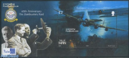 Isle Of Man 2003 Dambusters Raid TICINO 2003 S/S, Mint NH, History - Nature - Transport - World War II - Butterflies -.. - Seconda Guerra Mondiale