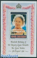 Cook Islands 1990 Queen Mother S/s, Mint NH, History - Kings & Queens (Royalty) - Familles Royales