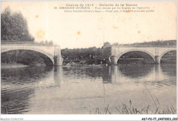 ADTP11-77-0905 - Guerre De 1914 - Bataille De La Marne - GERMIGNY-L'EVEQUE - Pont Détruit Par Les Anglais En Septembre - Autres & Non Classés