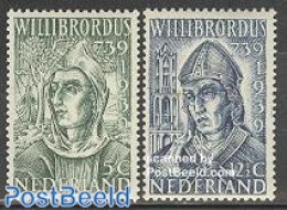 Netherlands 1939 Willibrord 2v, Mint NH, Religion - Transport - Churches, Temples, Mosques, Synagogues - Religion - Sh.. - Ongebruikt