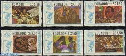 Ecuador 1967 OLympic Games 6v, Mint NH, Sport - Olympic Games - Art - Modern Art (1850-present) - Paintings - Equateur