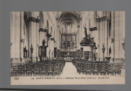 CPA - 62 - N°104 - Saint-Omer - Basilique Notre-Dame (intérieur) - Grande Nef - Non Circulée - Arques