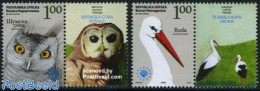 Bosnia Herzegovina - Serbian Adm. 2008 Nature Conservation 2v+tabs, Mint NH, Nature - Birds - Owls - Other & Unclassified