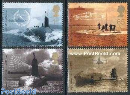 Great Britain 2001 Submarines 4v, Mint NH, Transport - Ships And Boats - Unused Stamps