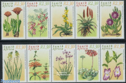 South Africa 2000 Flowers 2x5v (2x[::::]), Mint NH, Nature - Flowers & Plants - Neufs