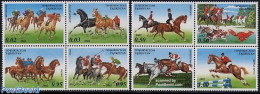 Tajikistan 2002 Horse Sports 2x4v [+], Mint NH, Nature - Sport - Horses - Sport (other And Mixed) - Tadschikistan